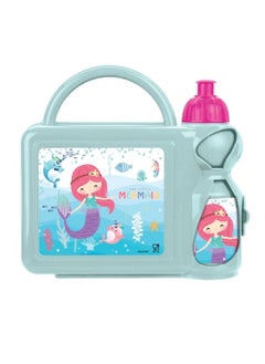 Buy Compact Sturdy and Durable Lightweight Portable Lunch Box With Water Bottle for Kids in Saudi Arabia