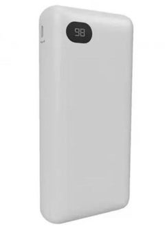 Buy 20000 MAH Power Bank 4-Port With Digital Display -White in UAE