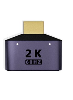 اشتري HDMI Splitter 1 in 2 Out 2K, Splitter for FullHD 2K@60HZ, 1X2 HDMI Splitter for Dual Monitors Duplicate/Mirror, 1920x1080 3D Splitter, 1 Source to 2 Displays, Suitable for various HDMI-source devices في السعودية