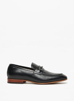 اشتري Men's Textured Leather Slip-On Loafers في الامارات