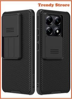 Buy For Xiaomi 14T Case, Camera Lens Protection Slide Cover, TPU and PC Shockproof Bumper Back Cover, Anti-Fingerprint Mobile Phone Case, Slim Fit Protective Casing in Saudi Arabia