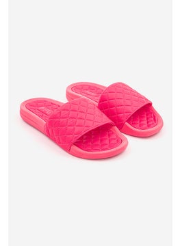 Buy Women Lusso Slide Slippers, Magenta in Saudi Arabia