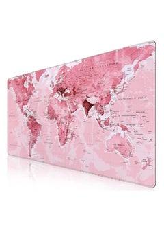 Buy PINK World Map Gaming Mouse Pad – 70 X 30 cm – Anti Slip Base – Speed Edition in Egypt