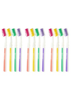 اشتري Shield Care Flex Manual Toothbrush Value Pack, Full Multi-Level Filaments, Medium Bristles for Deep Cleaning, Ideal for Adults - 12 Count (Pack of 1) في الامارات