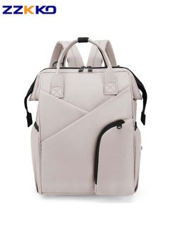 Buy 20L Large Capacity Diaper Mommy Bag,Multifunctional Multipocket Light Travel Baby Backpack for Dad/Mom,Unisex Waterproof Maternity Package with Stroller Straps,Insulated Milk Storage Bag,White in Saudi Arabia