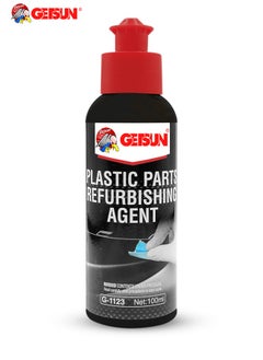 Buy Plastic Parts Polish Refurbishing Agent for Car Exterior, Restores Faded Plastic Trim, Bumpers, and More - 100ml Bottle, Easy Application for Long-lasting Shine in Saudi Arabia