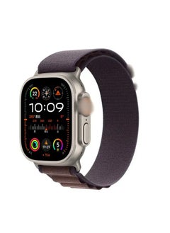 اشتري حزام ساعة Alpine Loop الرياضي من النايلون لساعة Apple Watch Ultra 2 / Ultra بعرض 49 مم / 45 مم / 44 مم / 42 مم - اللون: اللون النيلي. في الامارات