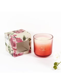 اشتري Cozy Home Honey & Amber Jar Candle, White - 325g في الامارات