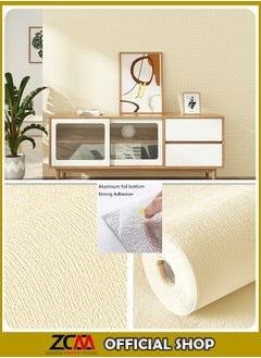 Buy Self Adhesive Wallpaper Waterproof Moisture Proof Anti Collision Thickened Sticker 1000x50cm in UAE