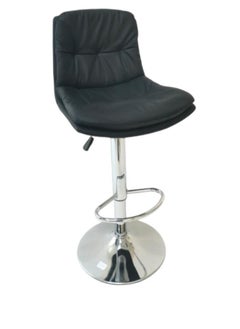 Buy Bacton Stool Bar Chair Black 43x107x53cm in Saudi Arabia