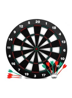 Buy Safety Darts and Kids Dart Board Set - 16 Inch Rubber Dart Board with 9 Soft Tip Darts for Children and Adults, Office and Family Time in UAE