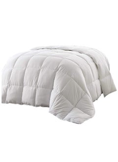 اشتري Luxury King Size Quilted Down Duvet Insert Cotton White  200x220cm في الامارات