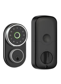 اشتري Fingerprint Door Lock, Keyless Entry Door Lock, Smart Lock with Fingerprint ID and Keypad Auto Lock, Electronic Digital Deadbolt with Fobs, Easy to Install (Black) في السعودية