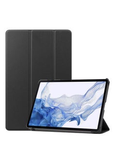 Buy Hard Shell Smart Cover Protective Slim Case For Samsung Galaxy Tab S9 Black in UAE