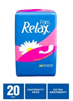 Buy Relax Women's Sanitary Napkins 20 Pieces in Saudi Arabia