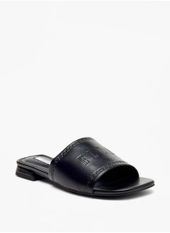 Buy Women's Logo Embossed Slip-On Sandals in UAE