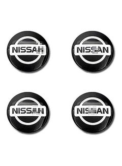 Buy 4 Pcs Car Hub Centre Caps For Nissan X-Trail Almera Qashqai Tiida Teana Tire Emblem in Egypt