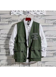 اشتري Tactical Vest Casual Multi-Pocket Youth Waistcoatzsd-M03 vest Green zsd-M03 vest Green في الامارات