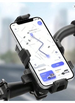 Buy Adjustable Bicycle Motorcycles Mobile Holder For All Phones 2in1 Steady Anti Shake Cellphone Stand Holder in Saudi Arabia