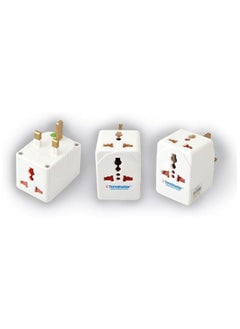 اشتري 3-Way Universal Multi Plug Socket Adapter Multicolour في الامارات