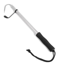 Buy Fishing Spear Hook Tackle Fish Landing Gaff, Folding 2 Section Extendable Telescopic Pole Handle in Saudi Arabia