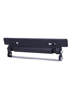 Buy Universal Adjustable Car Number License Plate Frame Holder Car-styling Carbon Fiber Mount Bracket in UAE