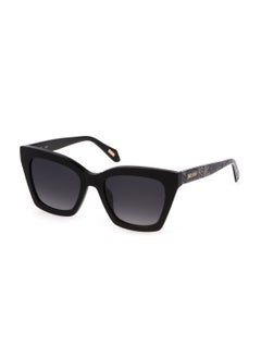 Buy Women's Butterfly Shape  Acetate Sunglasses SJC024 52700Y - Lens Size: 52 Mm - Shiny Black in Saudi Arabia