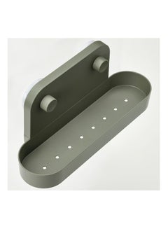 Buy Wall shelf with suction cup, grey-green, 28 cm in Egypt