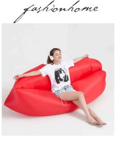 اشتري Outdoor portable inflatable waterproof beach air bed air bed sofa.Inflatable Lounger Air Sofa Hammock for Outdoor, Travelling, Camping, Hiking, Picnic في الامارات