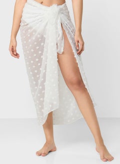 Buy Textured Beach Cover-up Skirt in UAE