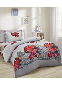 Buy Soft and Fluffy Medium Fill Kids Bedspread Comforter Set 3pcs Single Size Bedspread for Boys Girls Fashion Print Double Side Stitched Pattern Soft and Breathable in Saudi Arabia