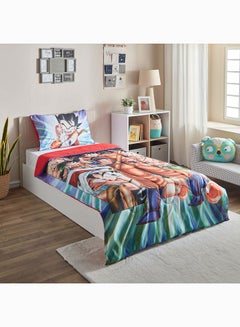 Buy Dragon Ball Z 2-Piece Single Comforter Set 220 x 135 cm in UAE