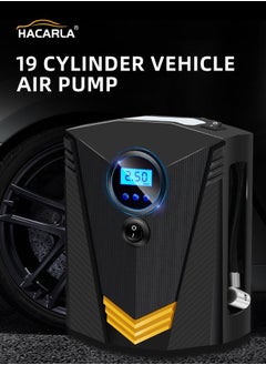 اشتري Digital Car Tyre Inflator Air Compressor 150PSI DC12V Air Pump 9.8FT Cord with Digital Pressure Display and 3 Nozzle LED Light Valve Adaptors for Car Bike Ball Fast Inflation في السعودية