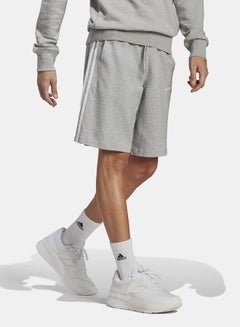 Buy Essentials Single Jersey 3 Striped Shorts in Saudi Arabia