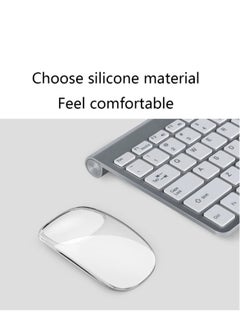 اشتري Transparent Soft Silicone Case Compatible for Apple Magic Mouse 1 / 2 Portable Protector Anti-Scratch Protective Skin Cover في الامارات