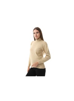 Buy Turtle Neck Regular Fit Plain Top in Egypt