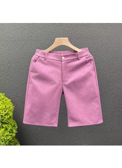 Buy High-Quality Washed Cotton Mens White Summer Shorts Peach Powder [Washed Cotton]] in Saudi Arabia