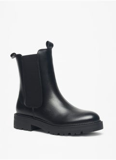 اشتري Womens Solid Boots with Zip Closure في السعودية