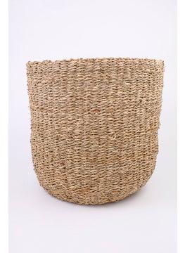 Buy Natural Fibre Basket 35 H x 35 d cm, Brown in UAE