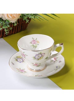 Buy M MIAOYAN European style bone china coffee mug ceramic English cup and saucer set in Saudi Arabia