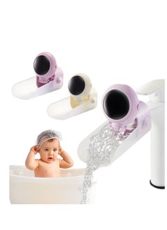 اشتري Toddlers Faucet Extender, 2 Pieces, Pink And White في السعودية