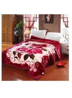 Buy Multi-colored winter blanket, size 2 * 2.20 - weight 3Kg in Saudi Arabia