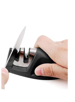 اشتري Knife Sharpener Kitchen Knife Accessories, 2-Stage Knife Sharpener Helps Repair, Restore, Polish Blades for Kitchen and Home في السعودية