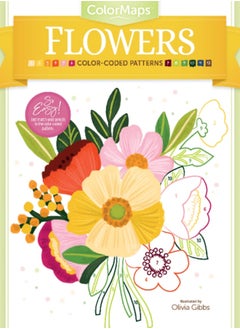 Buy ColorMaps Flowers : Color-Coded Patterns Adult Coloring Book in Saudi Arabia