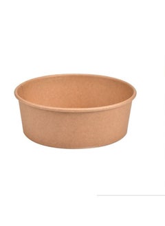 Buy Kraft Salad Bowl 50pcs 320GSM 750ml Set of 1 in UAE