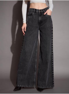 Buy Low Rise Wide Leg Jeans in Saudi Arabia