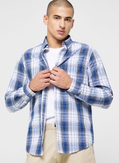 Buy Long Sleeve Check Shirt in UAE