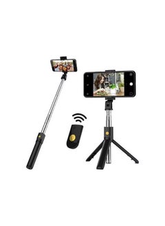 Buy K07 Integrated Tripod BT 4.0 Wireless Selfie Stick for Smart Phone Black in UAE