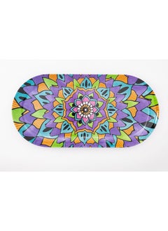 Buy Bright Designs Melamine Savoury Tray  2 Pieces
  (L 30cm W 19cm H 3cm) Mandala in Egypt