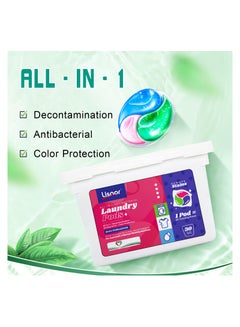 Buy Lisnor All In 1 Pods Washing Liquid Capsules With Touch Of Freshness Downy 15 Count in UAE